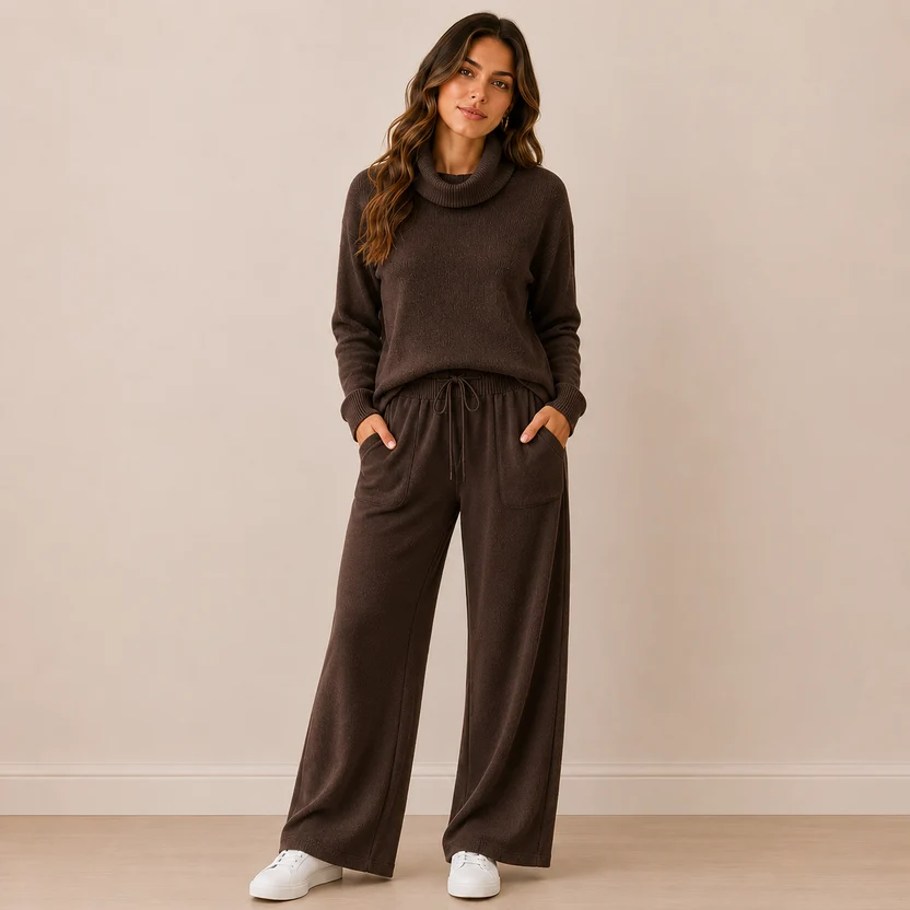 Conjunto Lanilla Cuello Bote