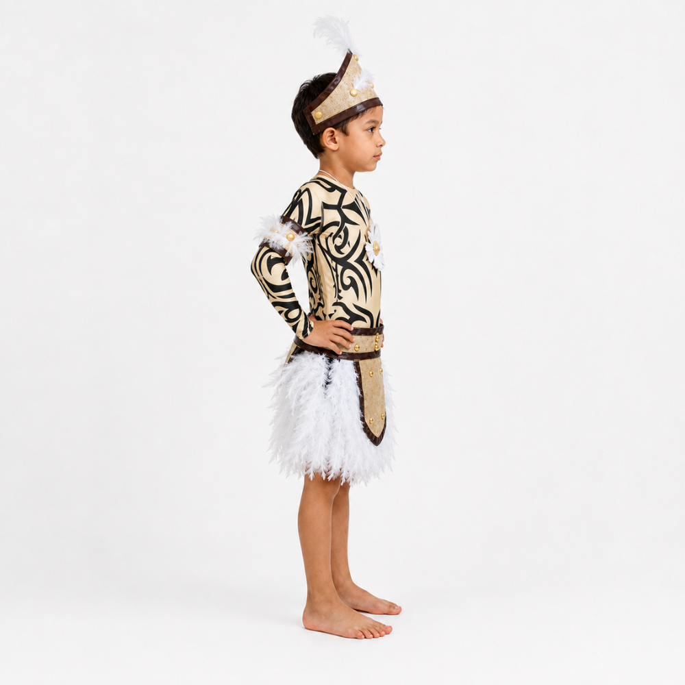Polera Manga Larga Infantil Diseño Tatuaje Tribal