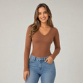 Camiseta SLUB Manga Larga Mujer