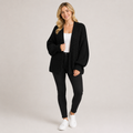 Cardigan Tejido Oversize Manga Globo Mujer