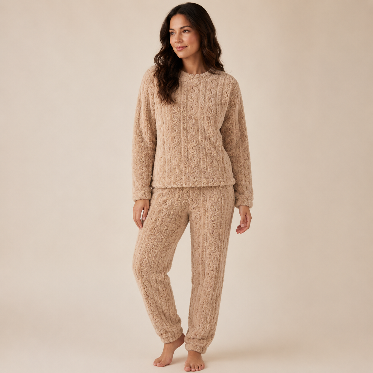 Pijama Peludo Ultra Suave Mujer – Abrigo Total para este Invierno