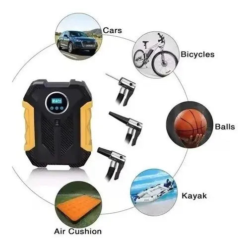 Compresor de Aire Portátil 12V 300 PSI para Neumáticos