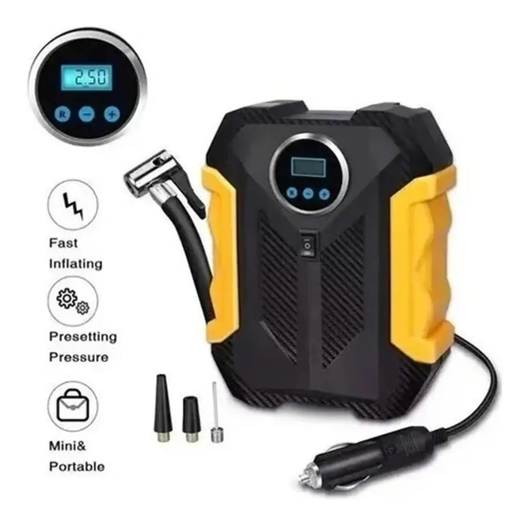 Compresor de Aire Portátil 12V 300 PSI para Neumáticos