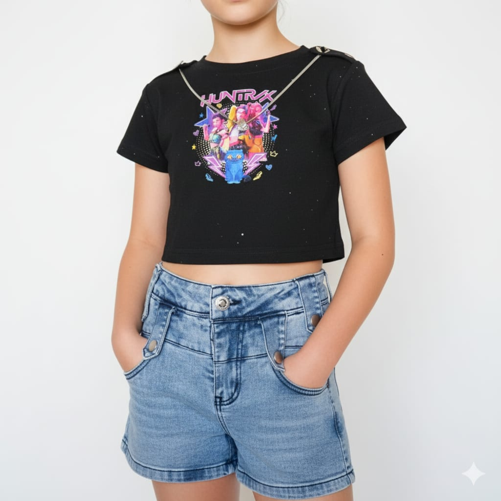 Polera Infantil K-Pop Huntrix Star Power  La Pascalle