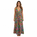 Vestido largo paisley de rayón – boho chic verano
