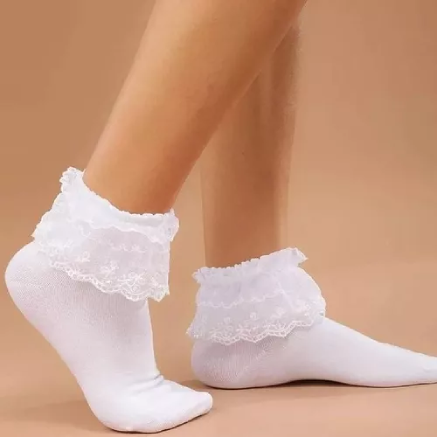 Pack 2 Calcetines con Blondas para Niñas