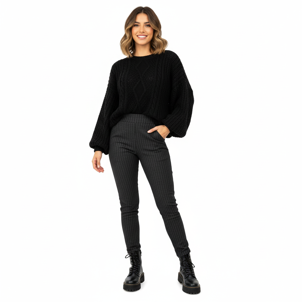 Pantalón Ignacia Slim Fit Forrado en Micropolar