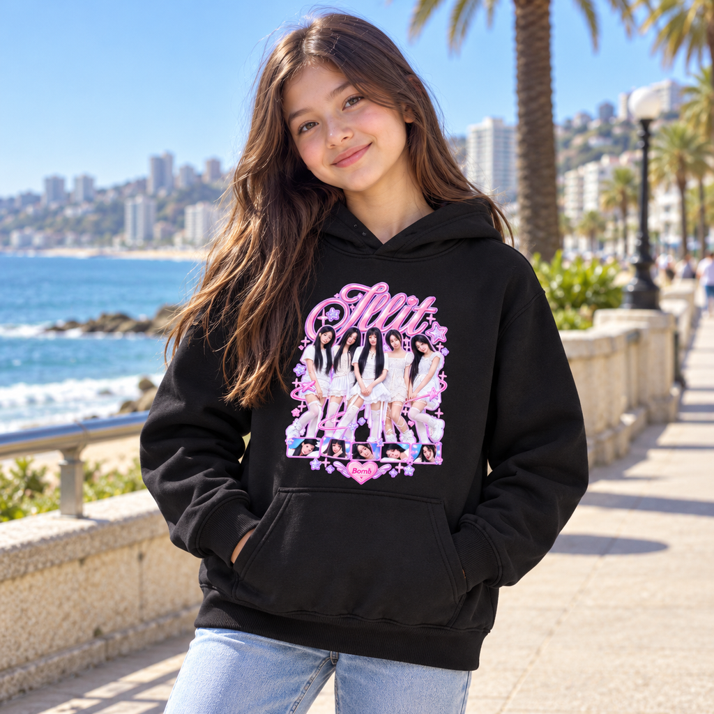 Polerón ILLIT Bomb K-Pop 4 Colores | Hogar y Más