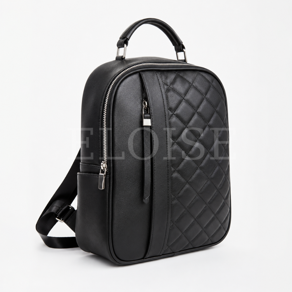 Mochila ELOISE Negra Matelassé