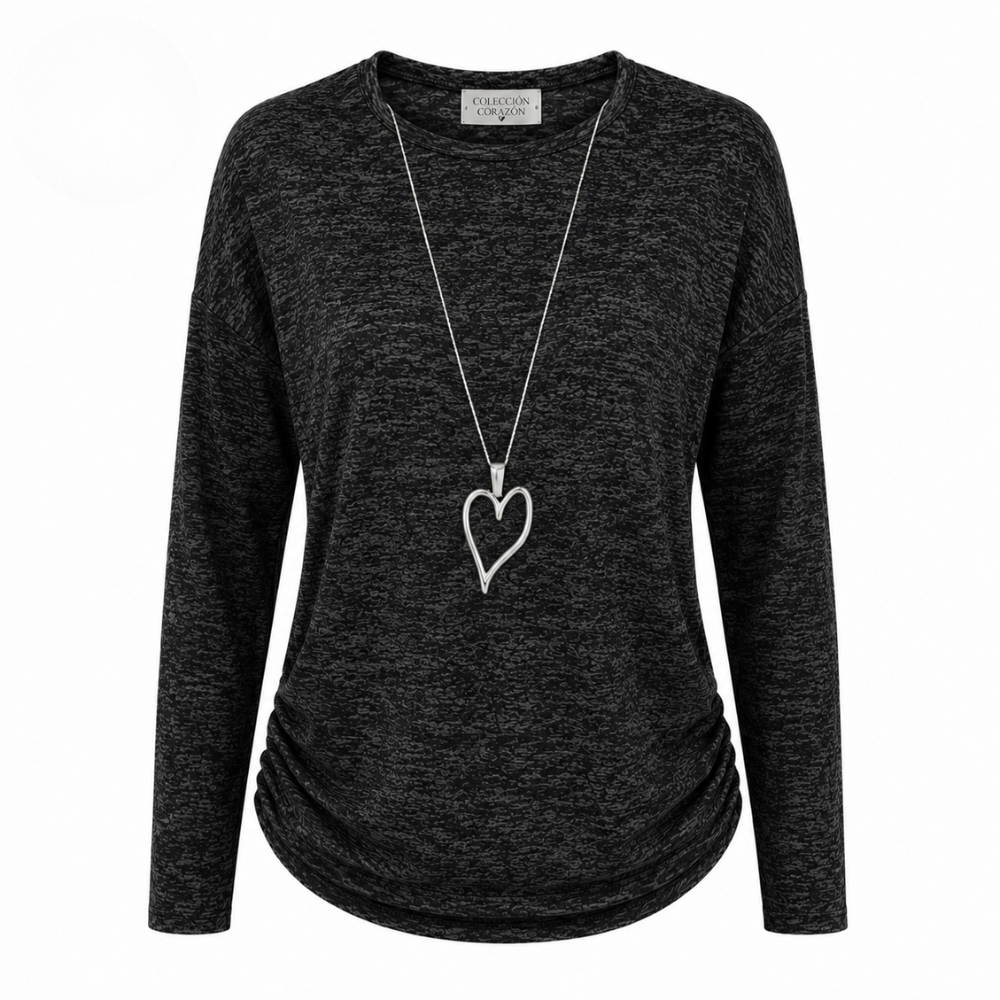 Polera Antonia con Colgante Corazón