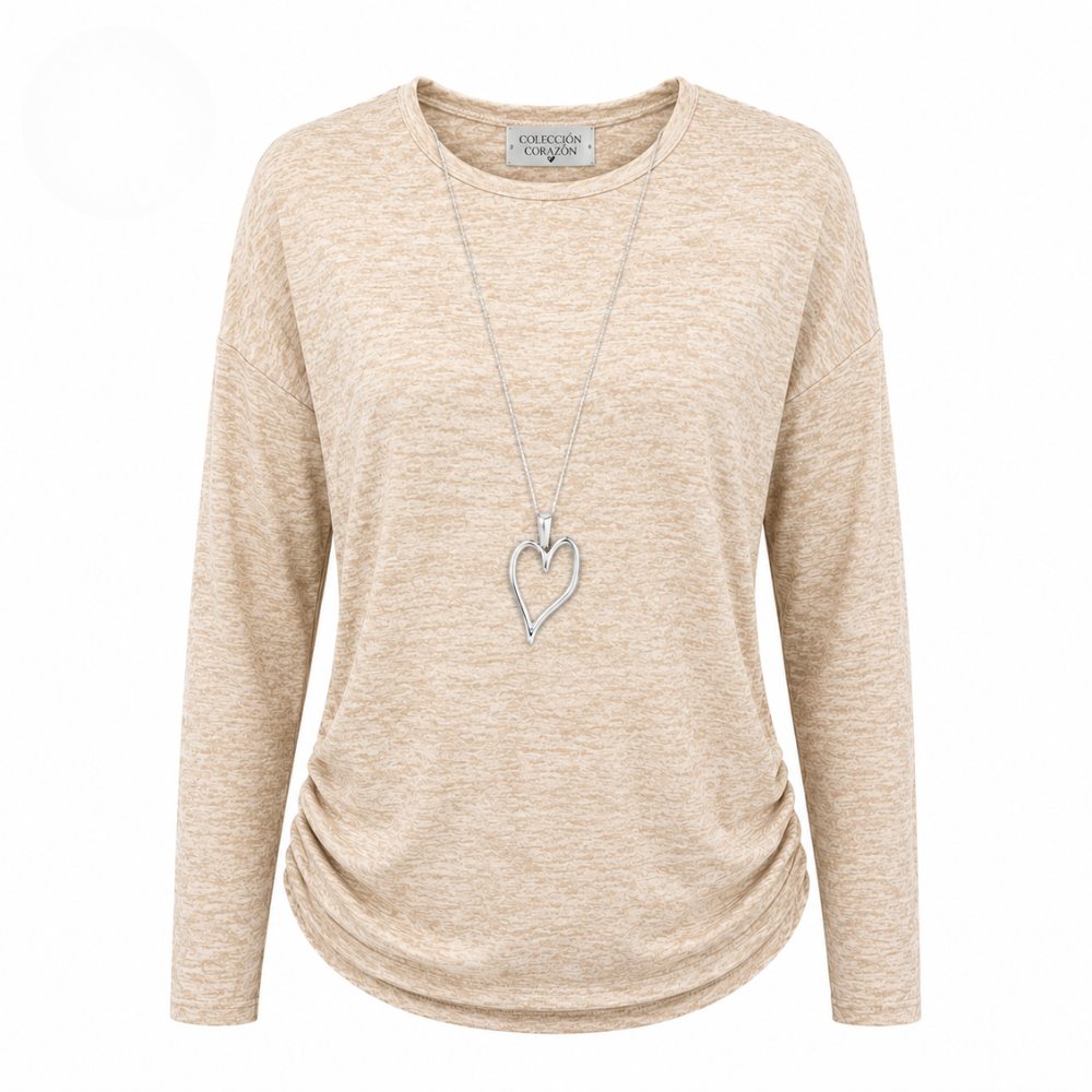 Polera Antonia con Colgante Corazón