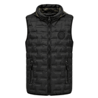 Chaleco Puffer Hombre Reversible con Capucha - Negro M | Hogar y Más