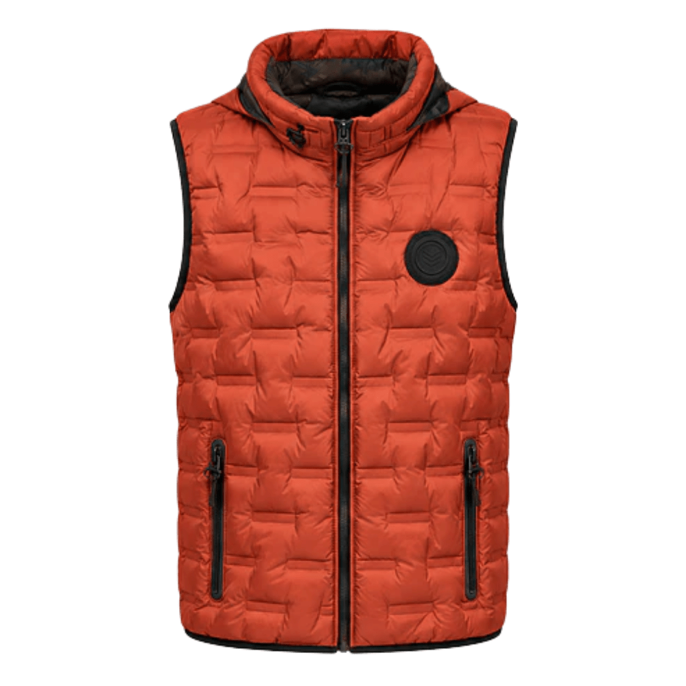 Chaleco Puffer Hombre Reversible con Capucha - terracota L | Hogar y Más