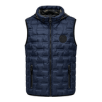 Chaleco Puffer Hombre Reversible con Capucha - Azul marino S | Hogar y Más