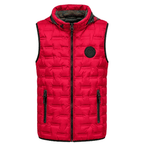 Chaleco Puffer Hombre Reversible con Capucha - Rojo M | Hogar y Más