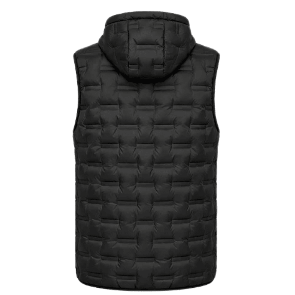 Chaleco Puffer Hombre Reversible con Capucha - Negro M | Hogar y Más