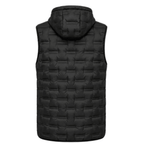 Chaleco Puffer Hombre Reversible con Capucha - Negro M | Hogar y Más