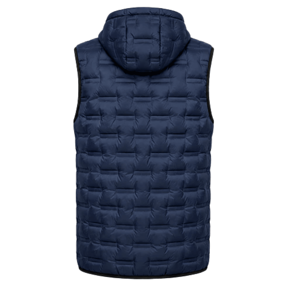 Chaleco Puffer Hombre Reversible con Capucha - Azul marino S | Hogar y Más