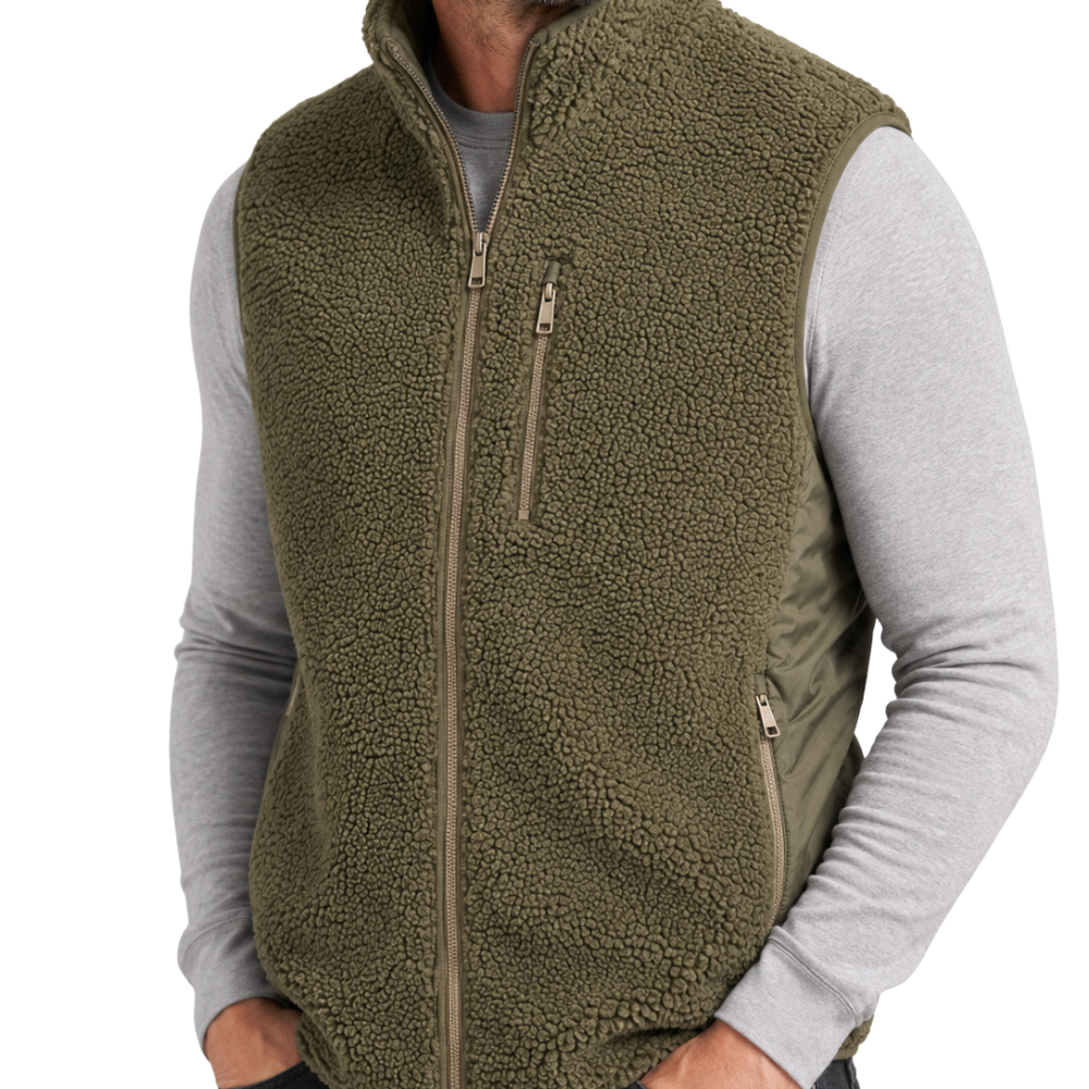 Chaleco Sherpa Hombre Forrado