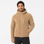 Chaqueta Polar Sherpa Hombre con Gorro - M Camel | Hogar y Más