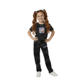 Conjunto Infantil Huntrix Tie Dye - 6 Negro | Hogar y Más