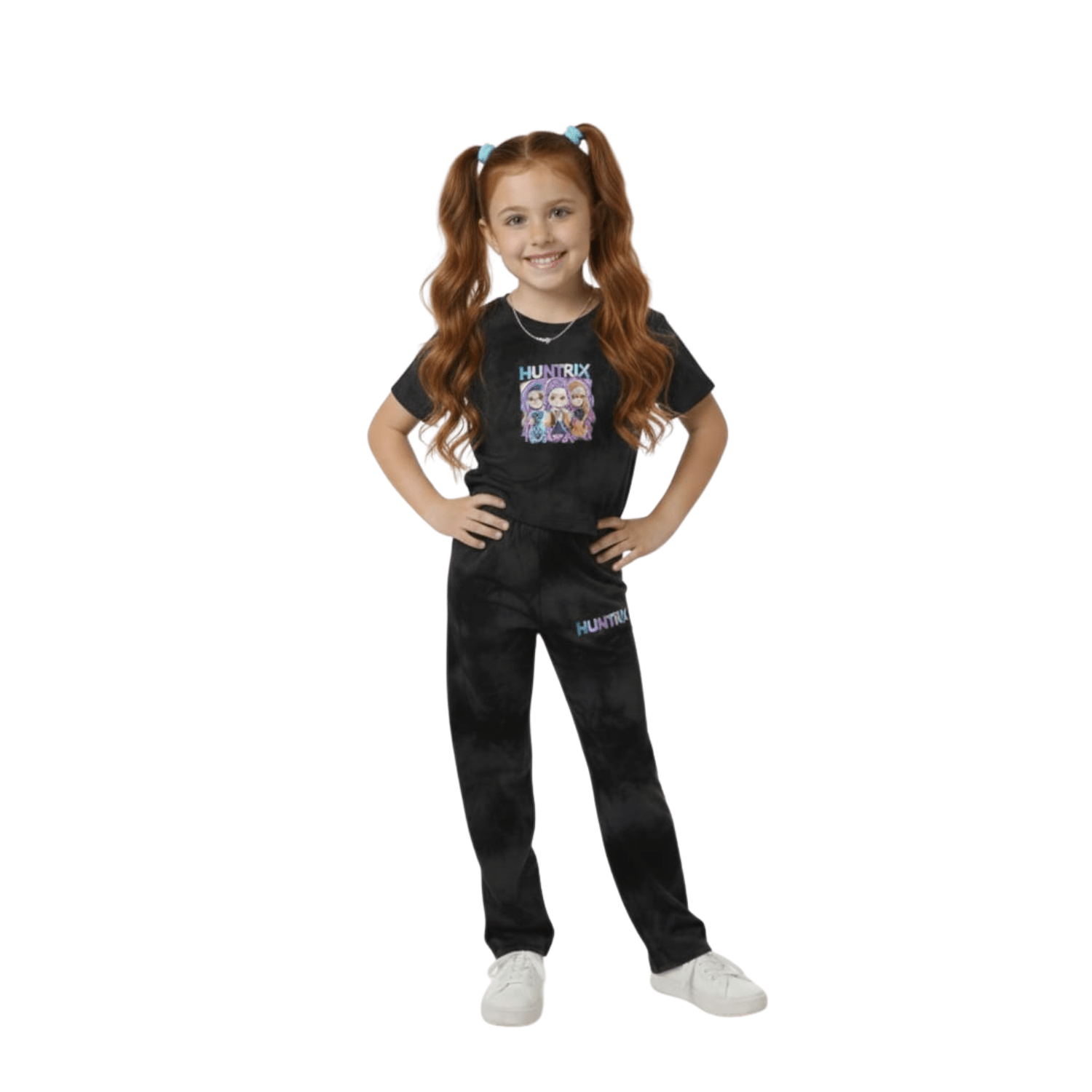 Conjunto Infantil Huntrix Tie Dye - 6 Negro | Hogar y Más