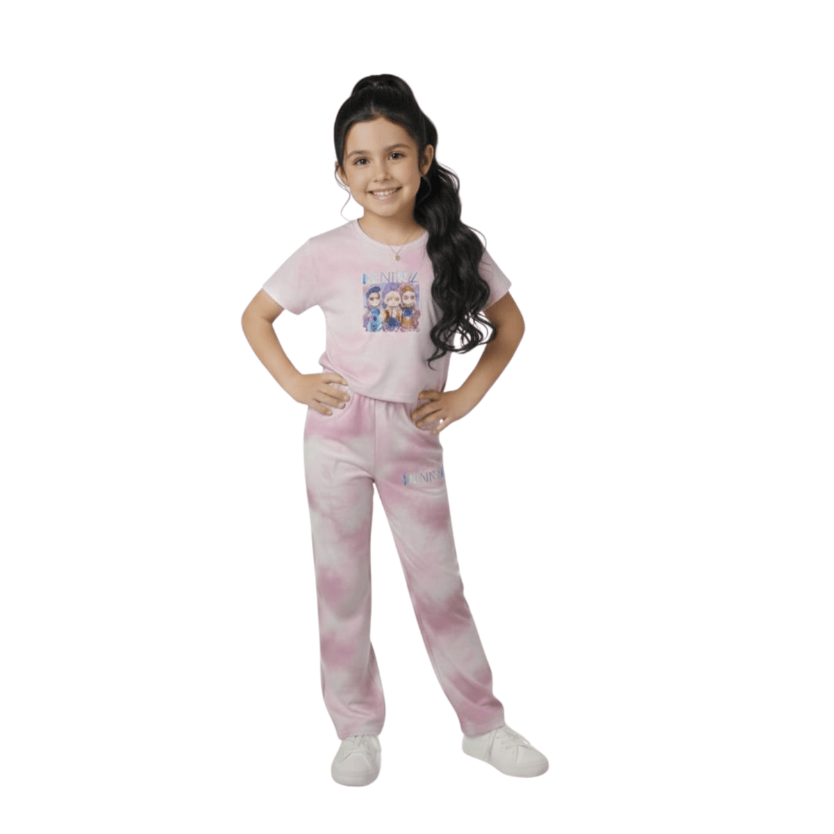 Conjunto Infantil Huntrix Tie Dye - 6 Rosado | Hogar y Más