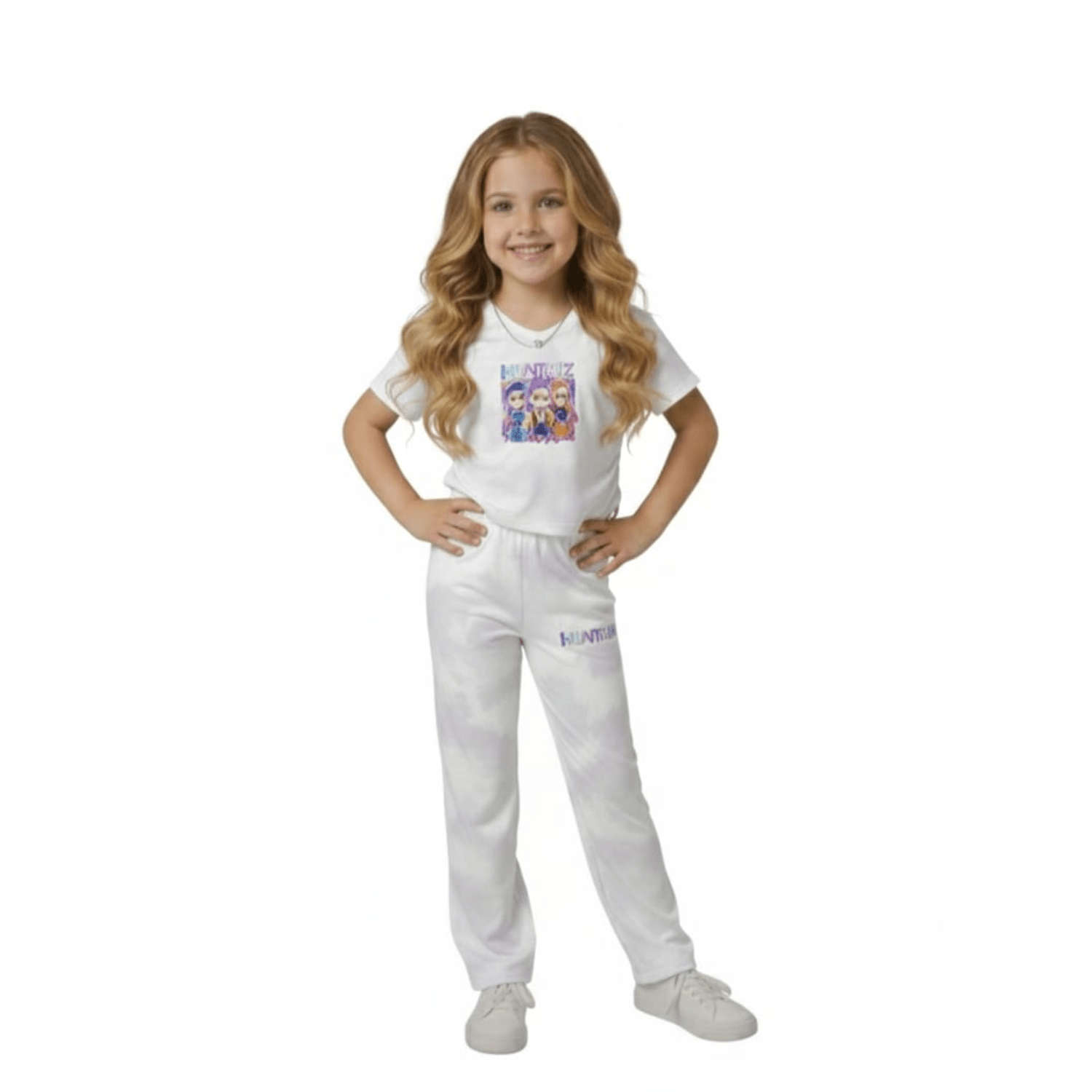 Conjunto Infantil Huntrix Tie Dye - 6 Blanco | Hogar y Más