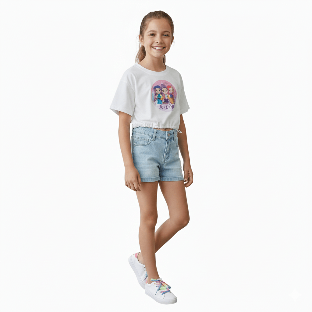 Crop Top Huntrix Gold - 4 Blanco | Hogar y Más