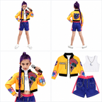 Disfraz Rumi K-Pop Demon Hunters para niña con chaqueta, top y short