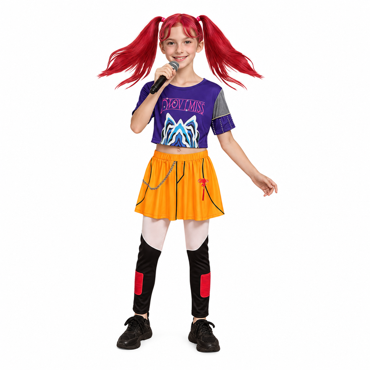 Disfraz Zoey Kpop Hunter para niña vista frontal