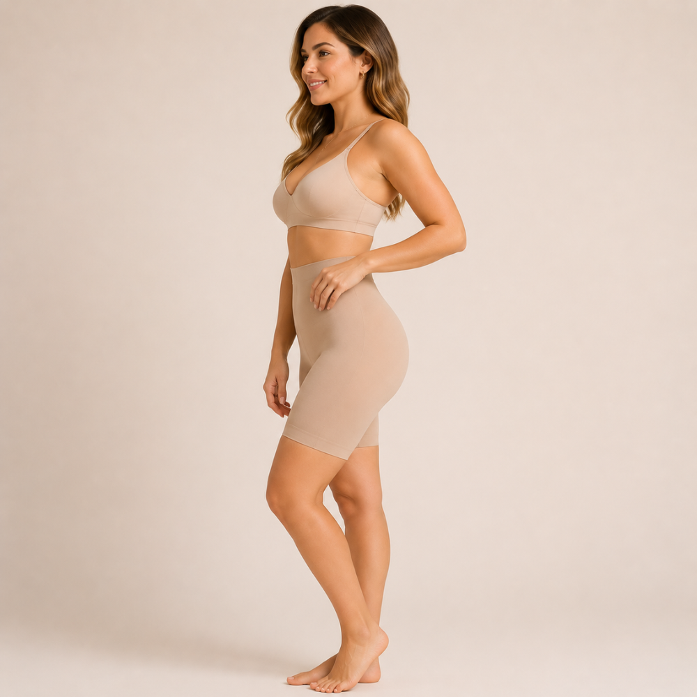 Faja Short Moldeadora con Banda de Silicona