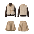 Conjunto Infantil Elegance  3 Piezas con Abrigo Faux Fur