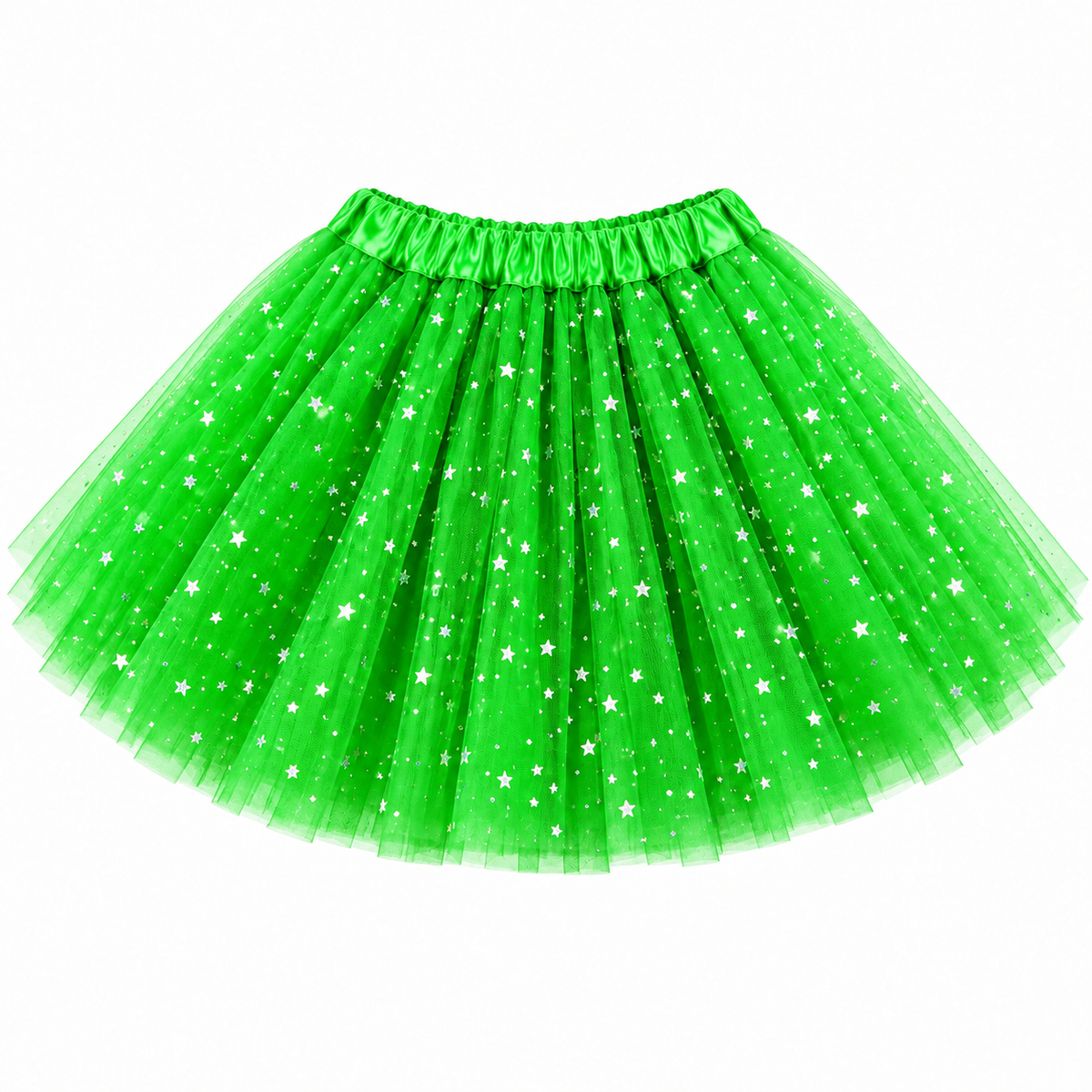 Tutú infantil amarillo con brillo y estrellas
