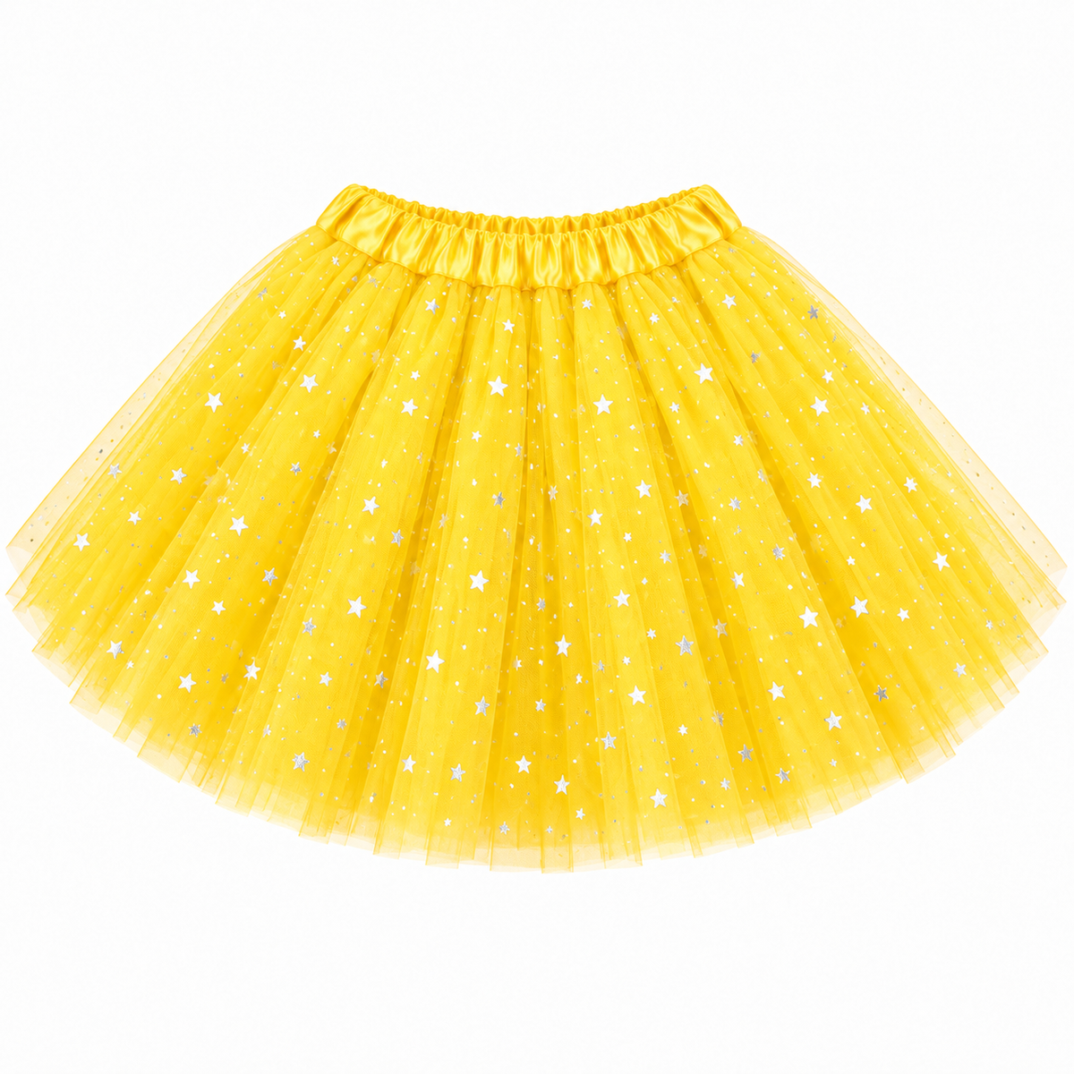 Tutú infantil verde con brillo y estrellas