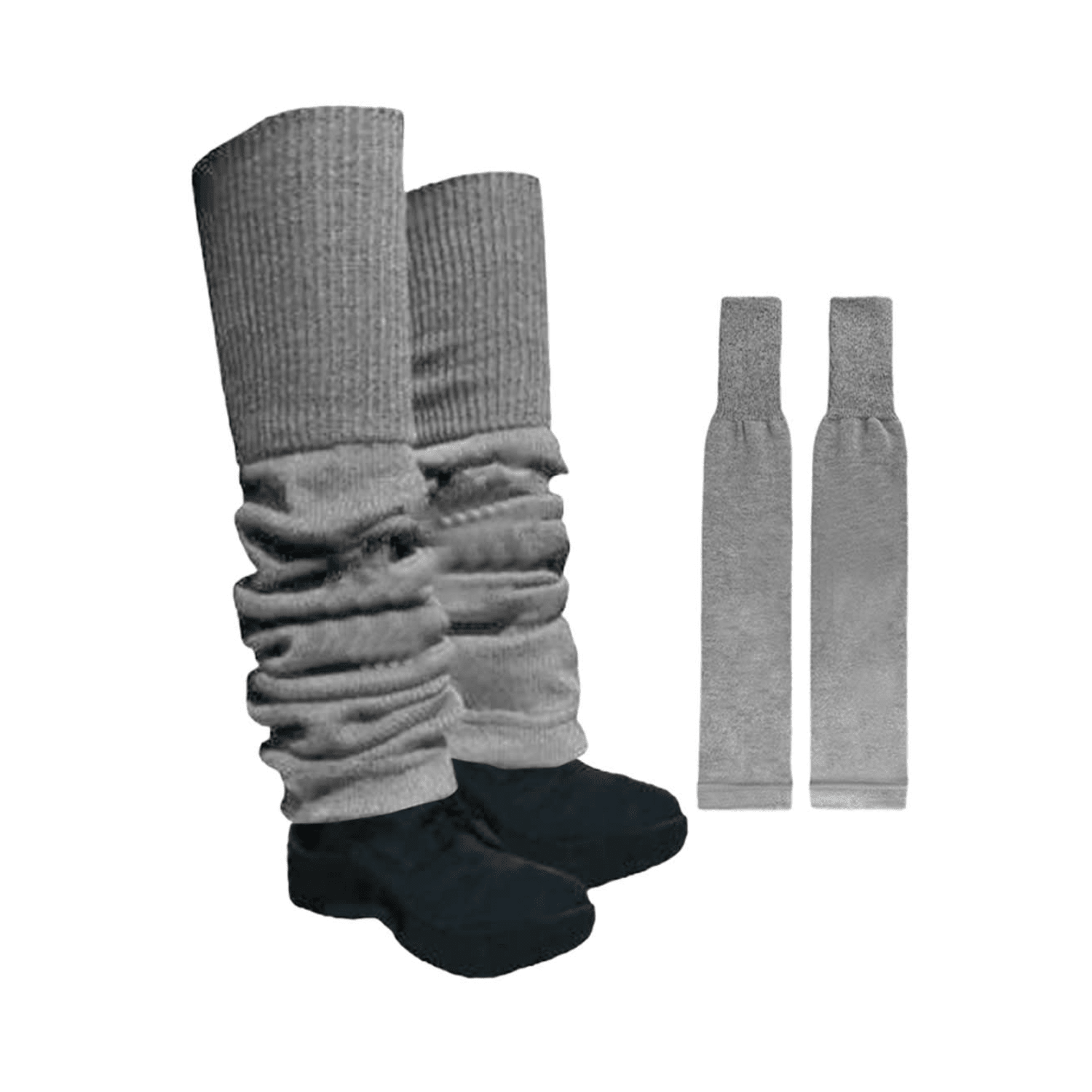 Pack 3 Polainas Lana Escolares - Gris Juvenil | Hogar y Más