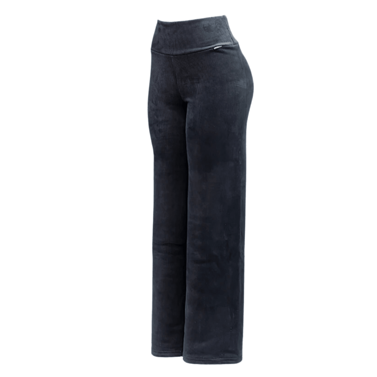 Pantalón Recto Cotelé Forrado en Polar - S/M Azul Marino | Hogar y Más