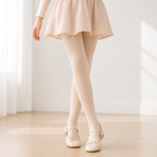 Pantyhose Escolar Nude y Blanco