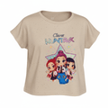 Polera Infantil Huntrix Star Manga Volante - 6 Beigue | Hogar y Más