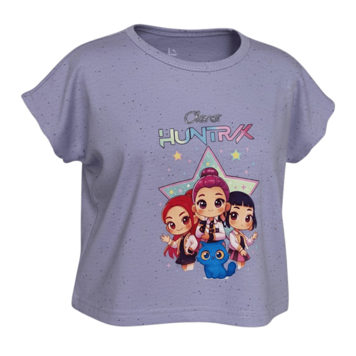 Polera Infantil Huntrix Star Manga Volante - 6 Lila | Hogar y Más
