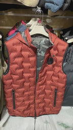 Chaleco Puffer Hombre Reversible con Capucha