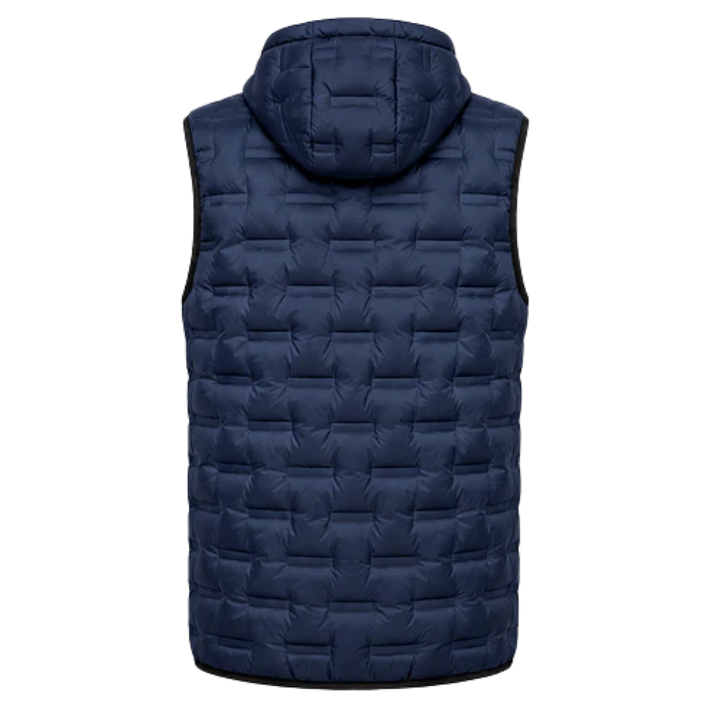 Chaleco Puffer Hombre Reversible con Capucha