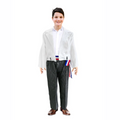 Traje de Huaso Elegante en Blanco y Negro