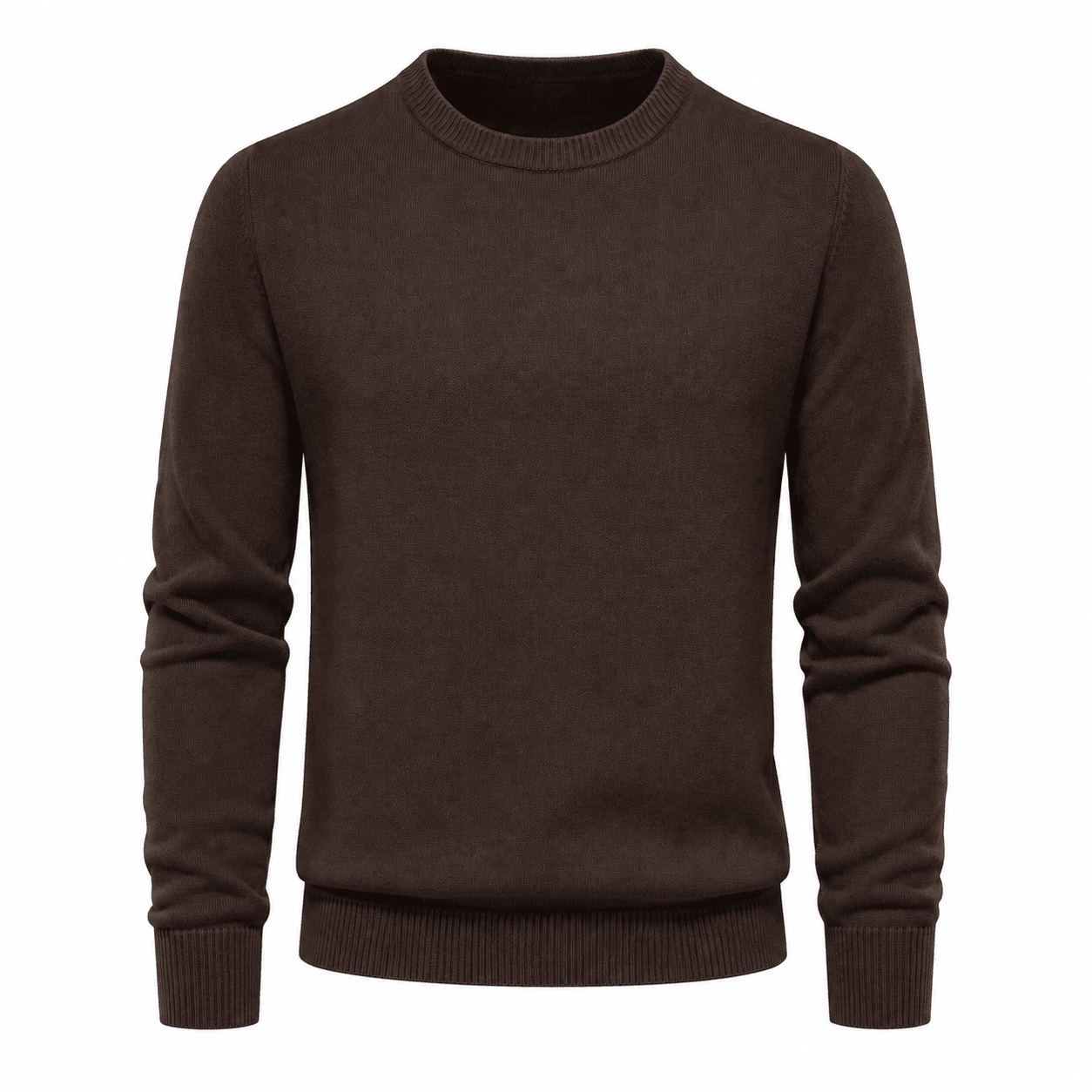 Sweater Suave Mujer Cuello Redondo - Chocolate | Hogar y Más