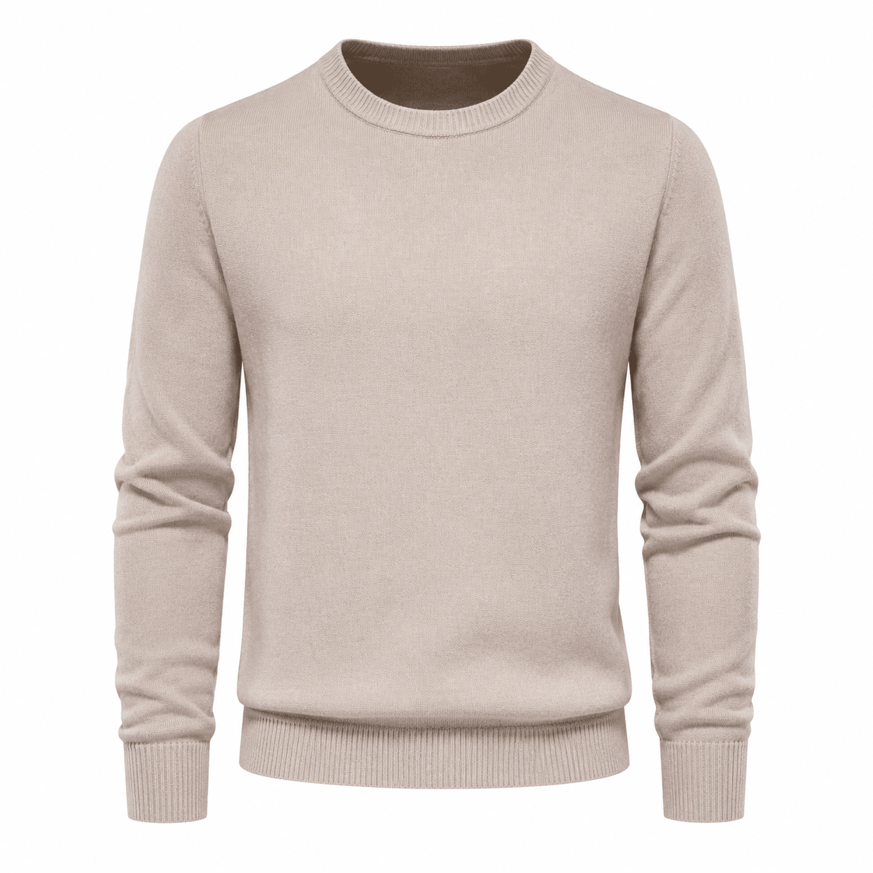 Sweater Suave Mujer Cuello Redondo - Arena | Hogar y Más