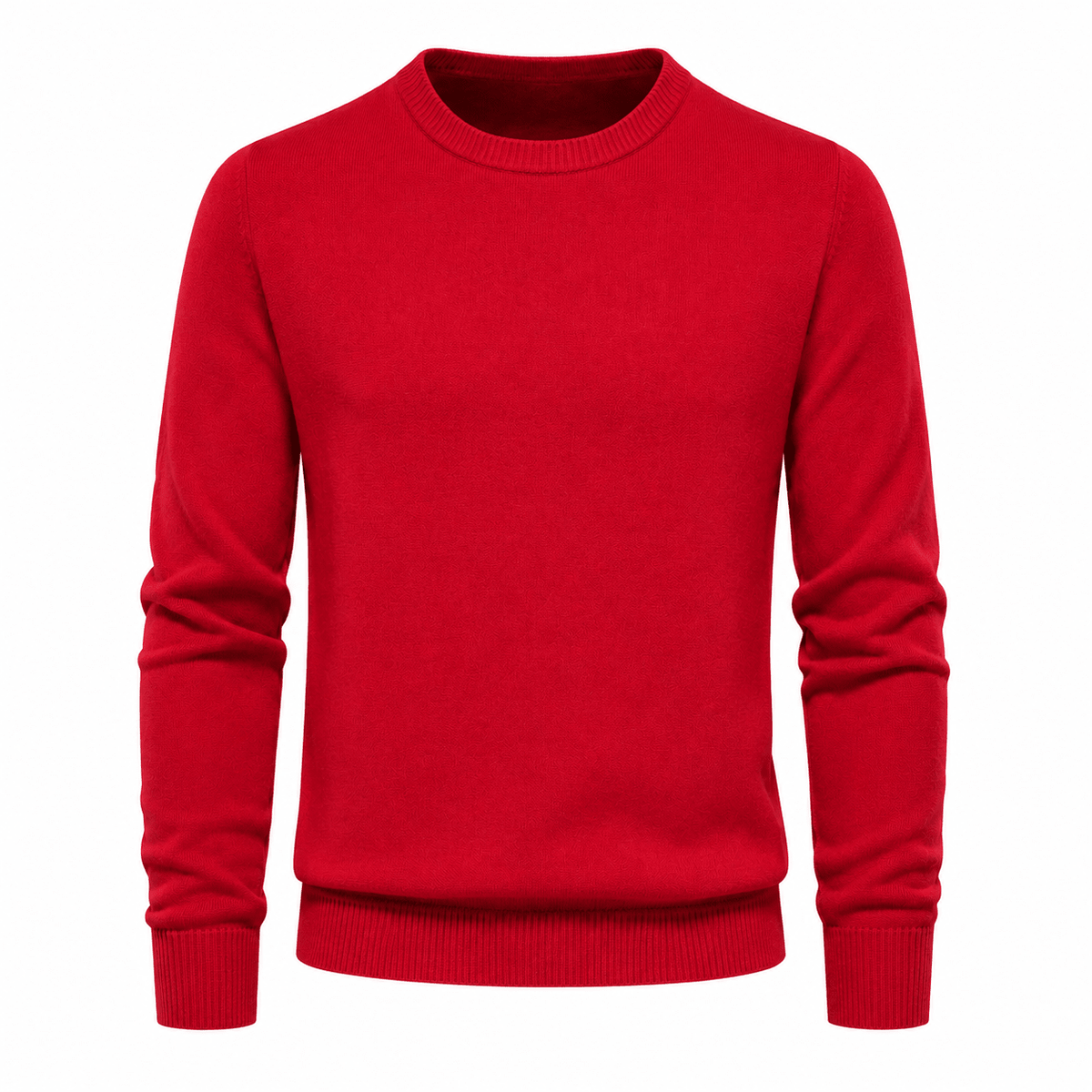 Sweater Suave Mujer Cuello Redondo - Rojo | Hogar y Más