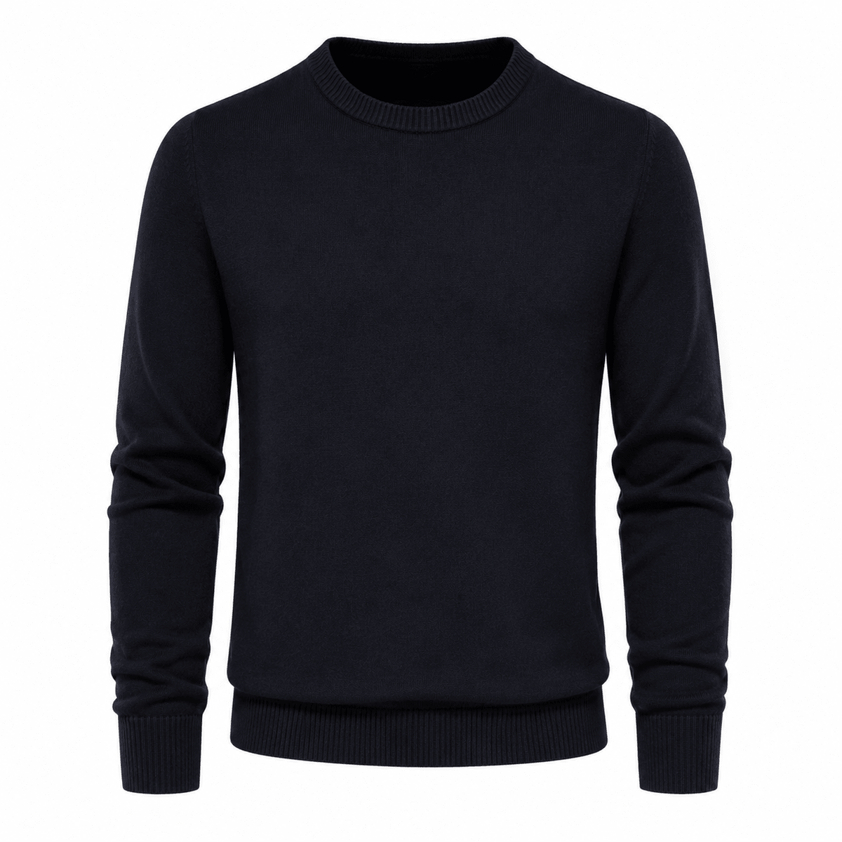 Sweater Suave Mujer Cuello Redondo - Negro Azulado | Hogar y Más