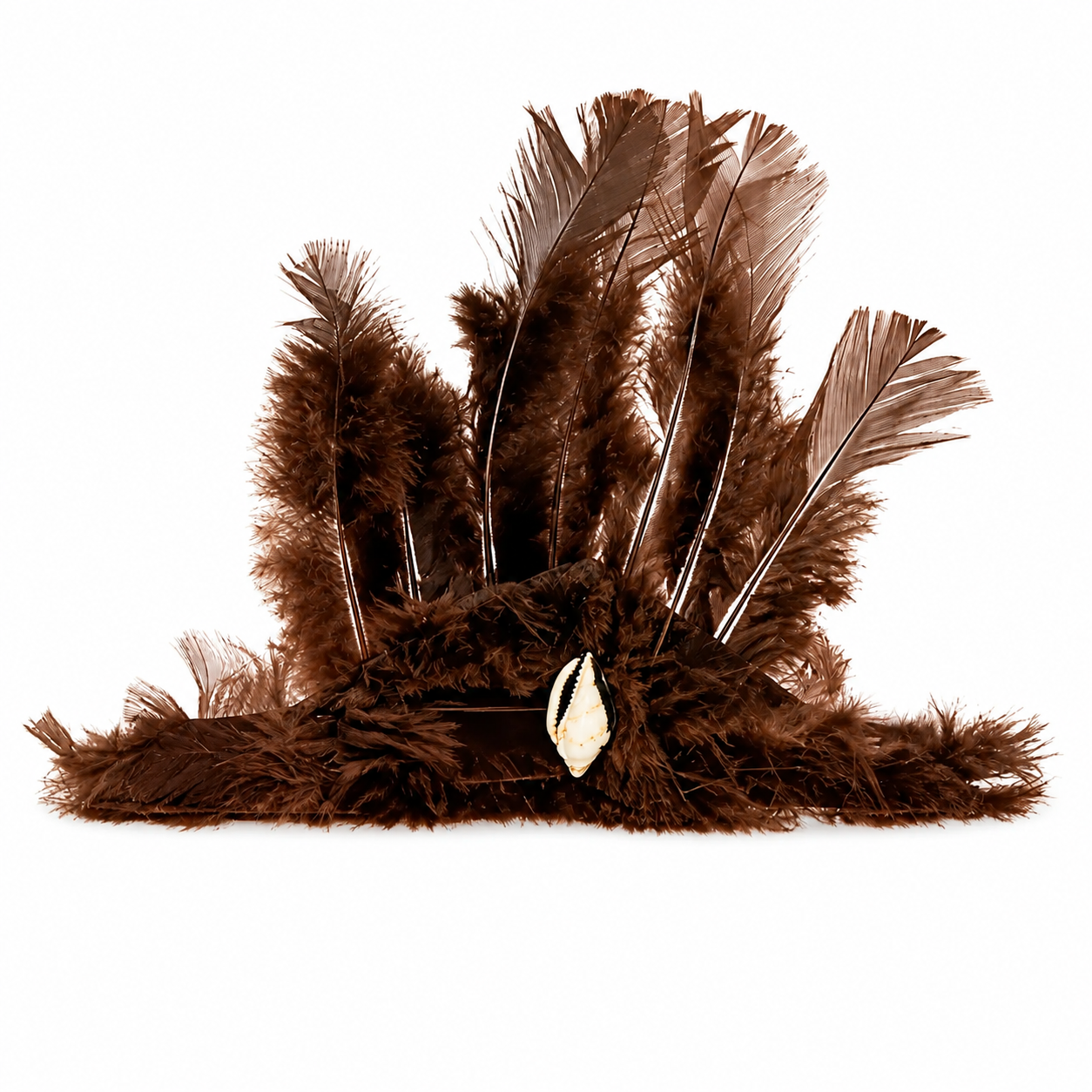 Tocado de plumas para traje Rapa Nui de niño y juvenil