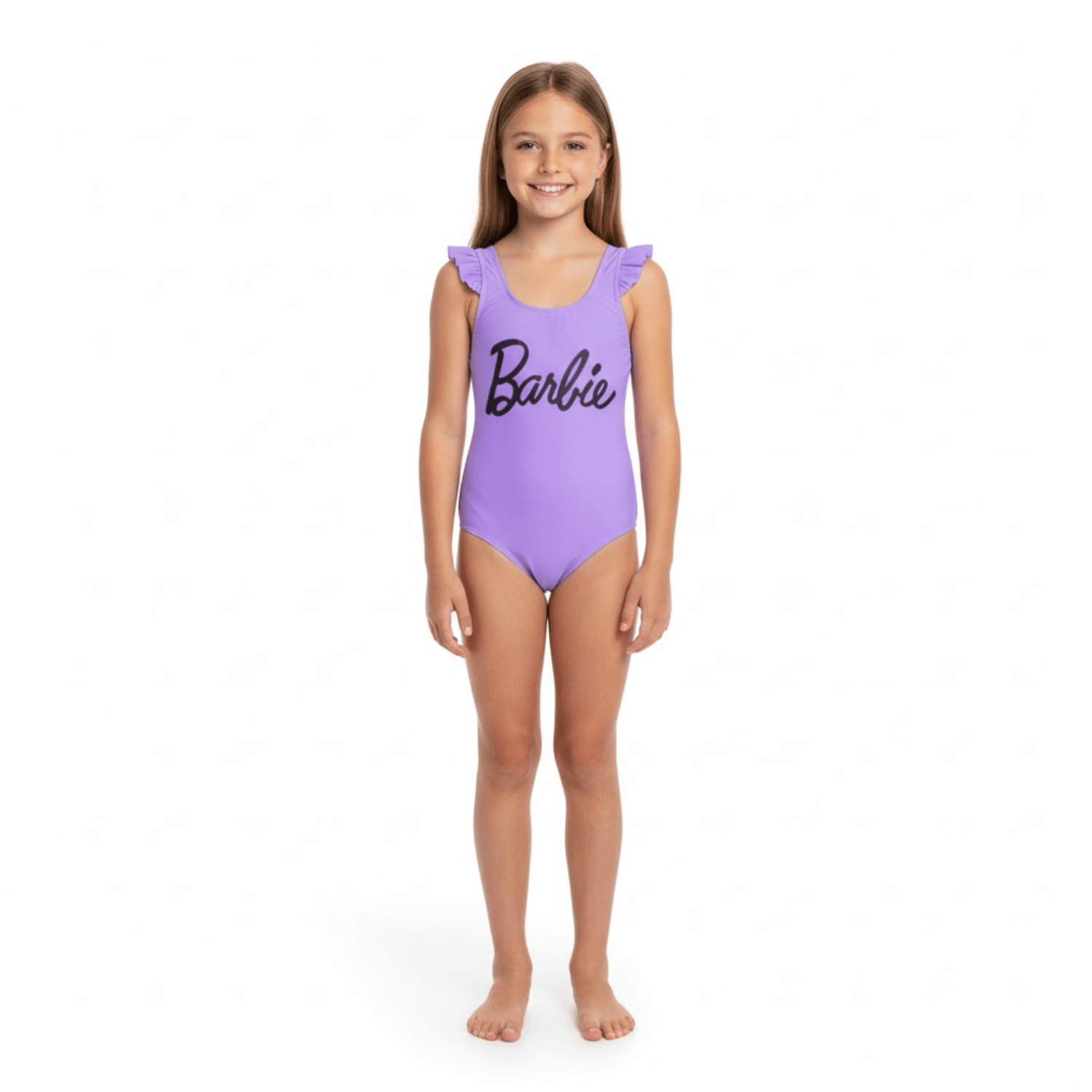 Traje de Baño Barbie Niña – Colección Verano - Lila 4/8 | Hogar y Más