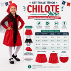 Traje Típico Chilote Niña